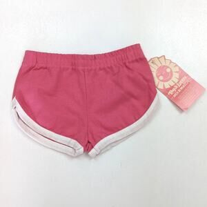 Vintage Tog-a-longs Shorts Girls Sz 2T Pink Track Shorts 80s